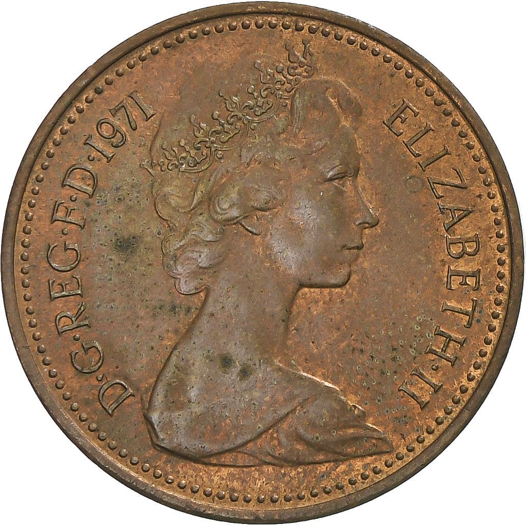 United Kingdom | 1 New Penny Coin | Elizabeth II | Km:915 | 1971 - 1981