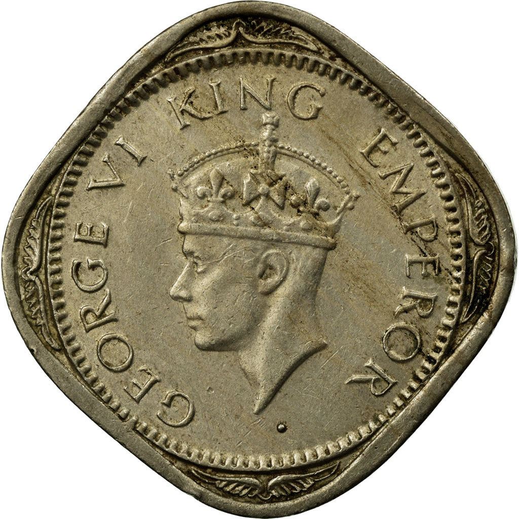 India - British | 1/2 Anna Coin | King George VI | Km:535 | 1946 - 1947