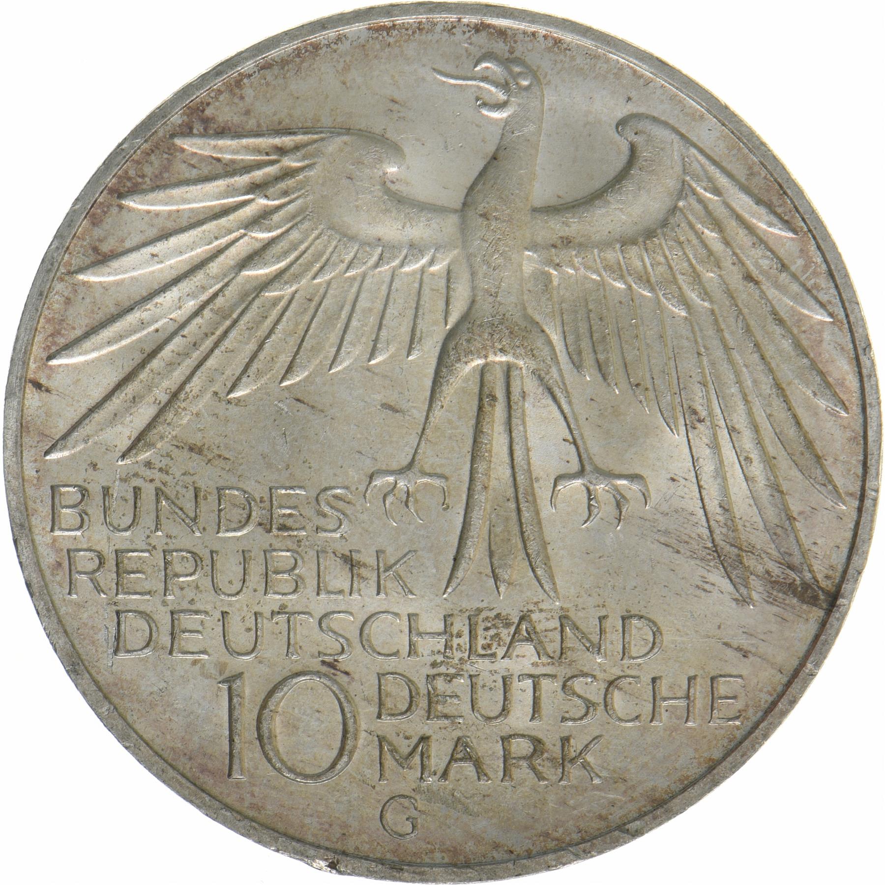 Federal Republic of Germany | 10 Deutsche Mark Coin | Olympic Games | KM:133 | 1972