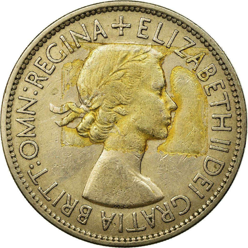 United Kingdom | 1/2 Crown Coin | Elizabeth II | Km:893 | 1953