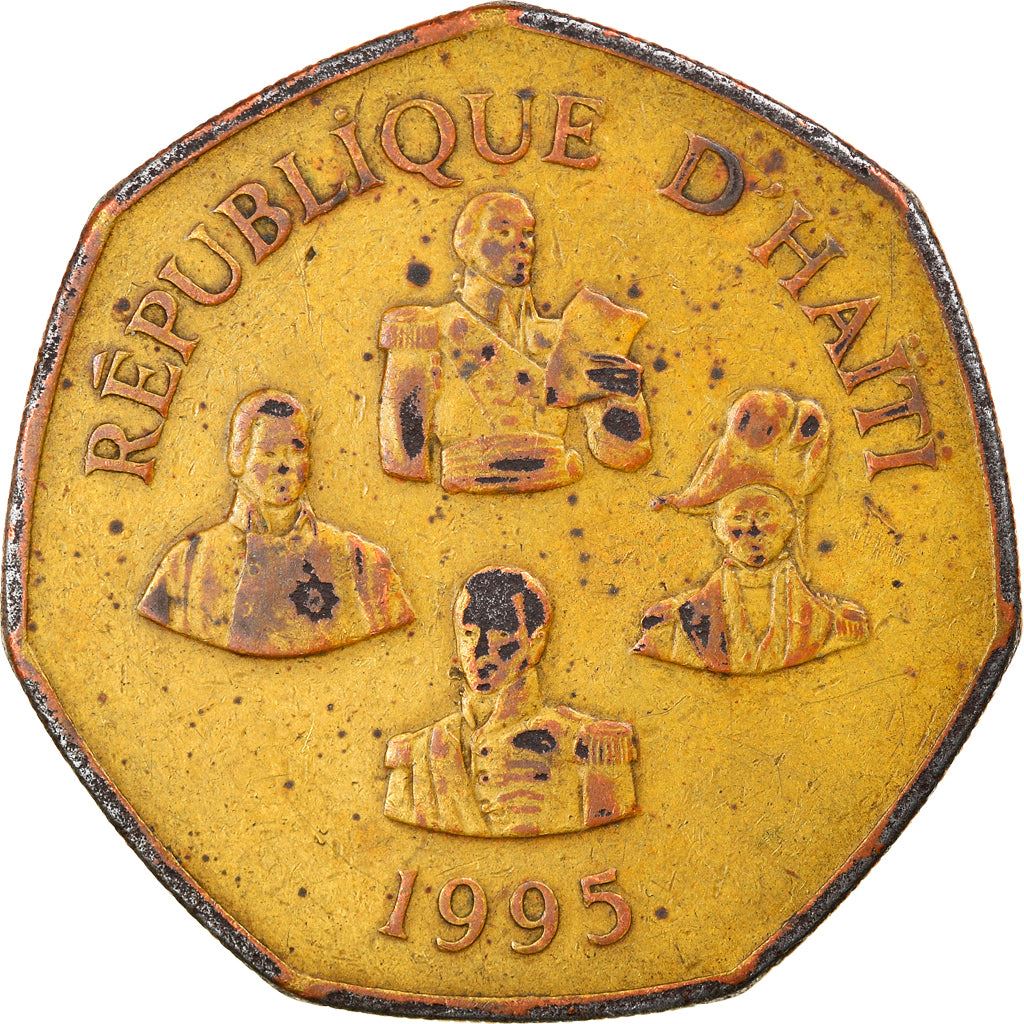 Haiti | 5 Gourdes Coin | Haitian Statesmen | Cannon | Km:156 | 1995 - 2019