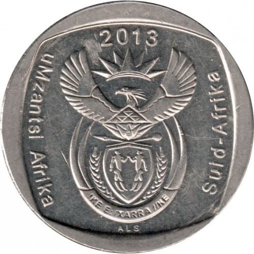 דרום אפריקה 2 ראנד uMzantsi Afrika - Suid-Afrika מטבע KM505 2011 - 2013