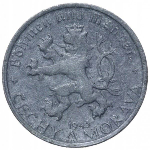 Bohemia and Moravia 10 Haleru Coin | Lion | Charles Bridge | 1940 - 1944