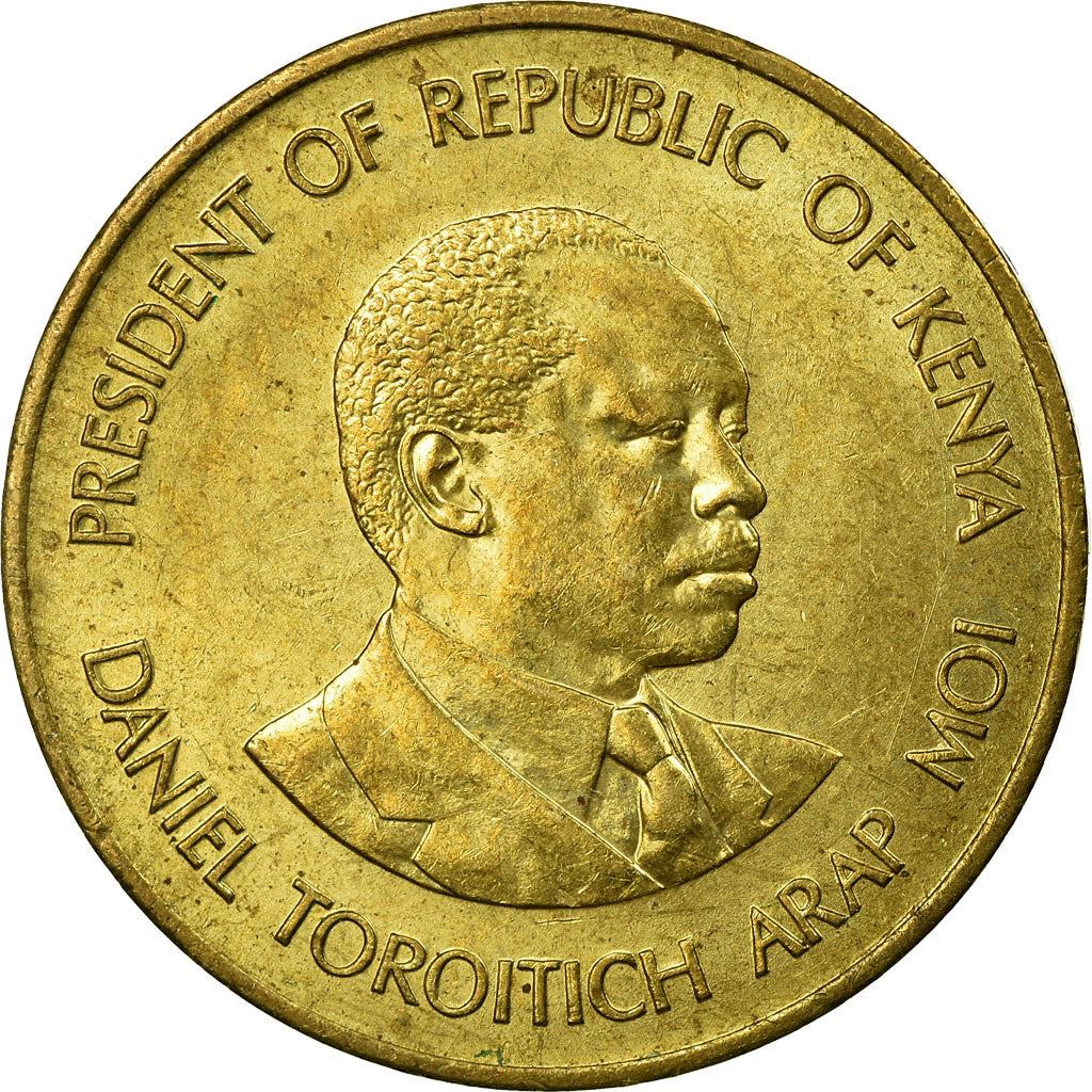 Kenya 5 Cents | President of Kenya 1989 - 2002 Coin | KM17 | 1978 - 1991