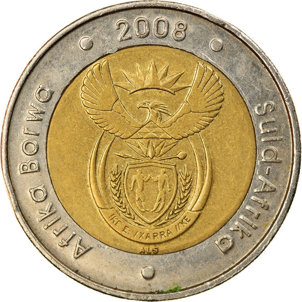 South Africa | 5 Rand Coin | Animals | Wildebeest | Gnu | Km:446 | 2008
