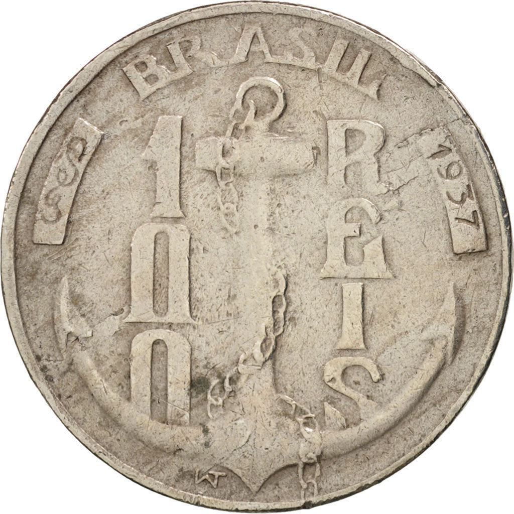 Brazil | 100 Reis Coin | Joaquim Marques Lisboa | Km:536 | 1936 - 1938