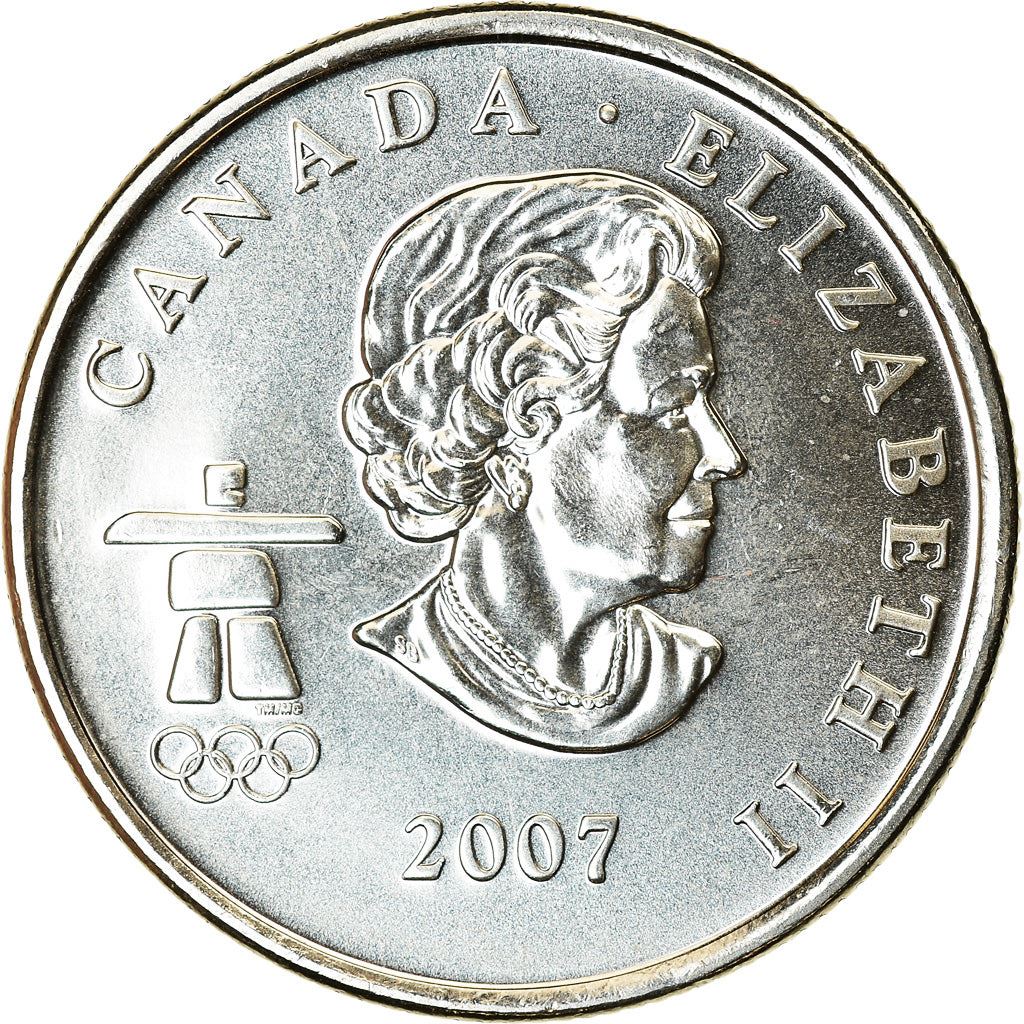 Canada | Pièce de 25 cents | Acier plaqué nickel | Hockey sur glace | KM : 683 | 2007