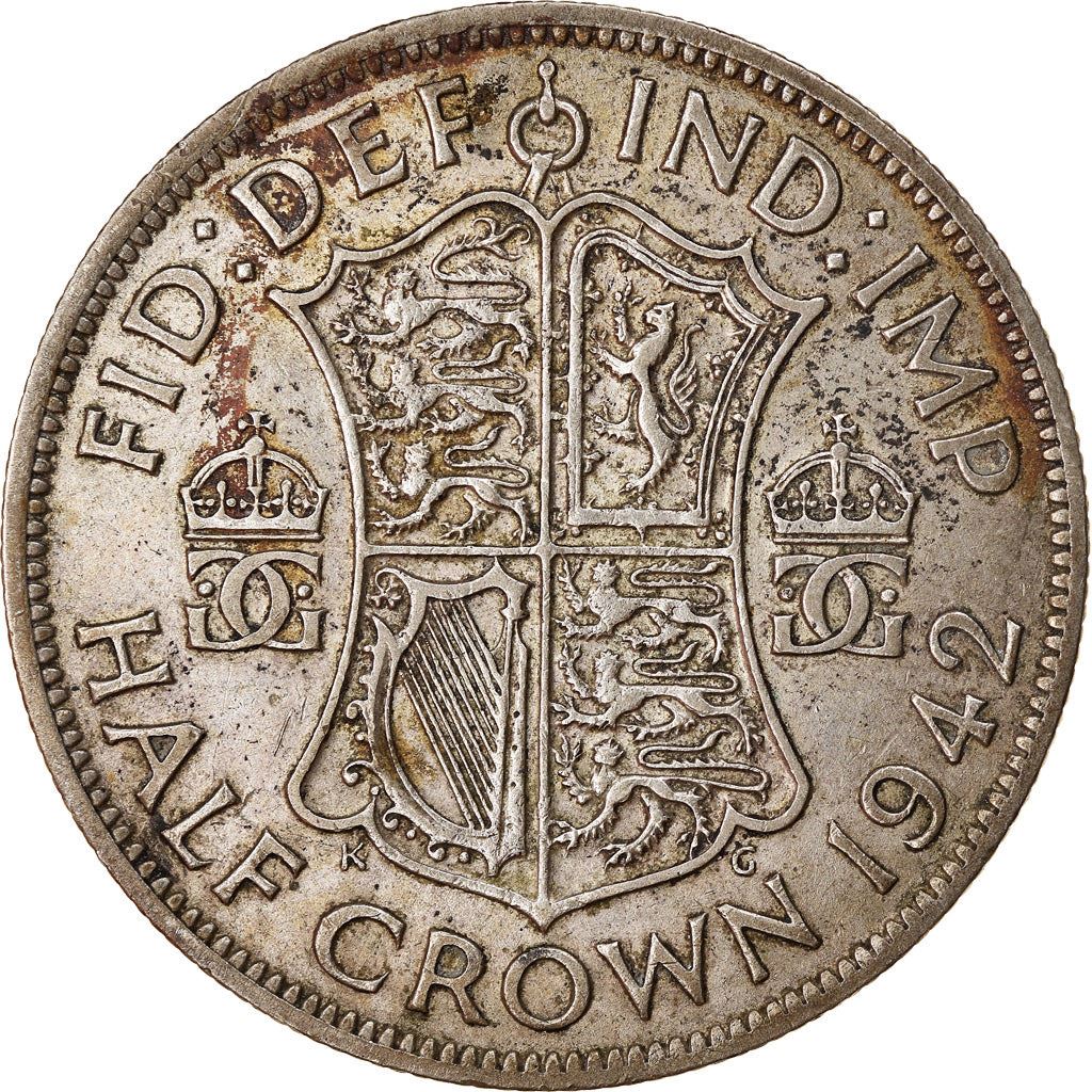 United Kingdom | 1/2 Crown Coin | George VI | KM:856 | 1937 - 1946