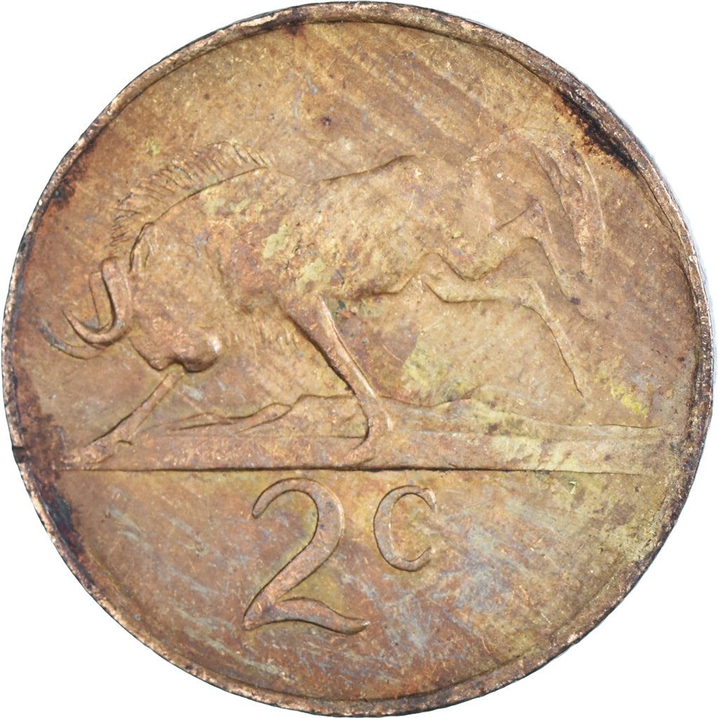 South Africa 2 Cents Coin | Jacobus J. Fouche | KM92 | 1976