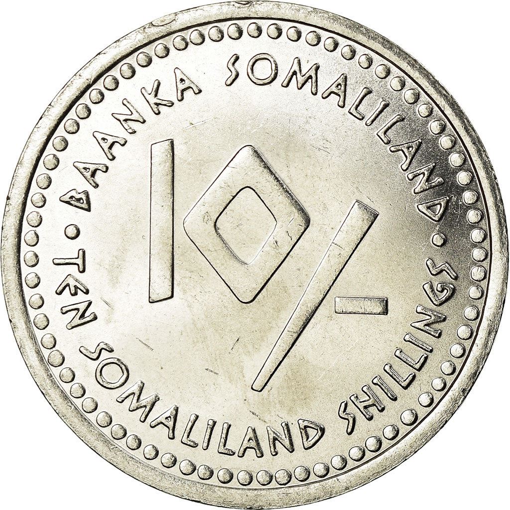 Somalilandas | 10 šilingų moneta | Svarstyklės | Nerūdijantysis plienas | KM:15 | 2006