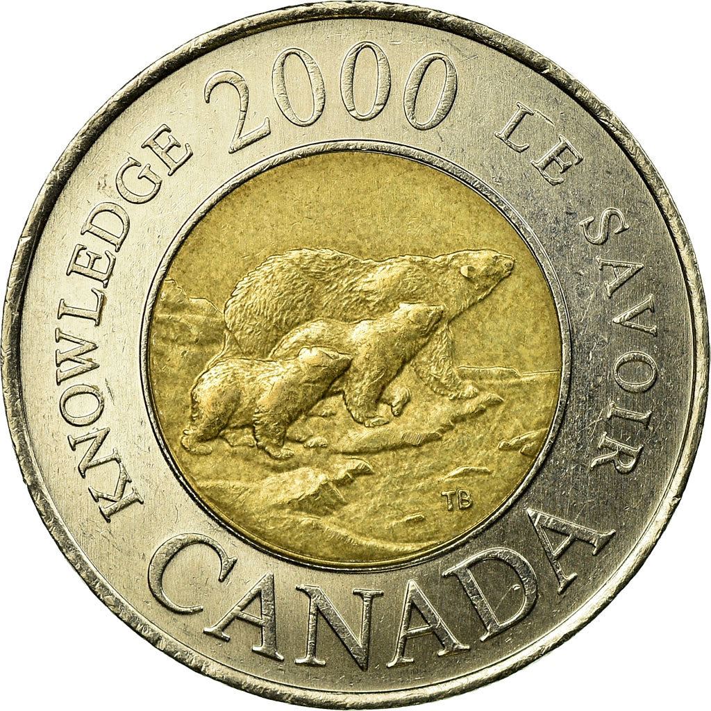 Canada | 2 Dollars Mønt | Viden | Bimetalisk | KM:399 | 2000