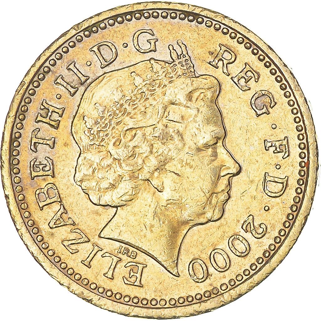 United Kingdom | 1 Pound Coin | Welsh Dragon | Km:1005 | 2000