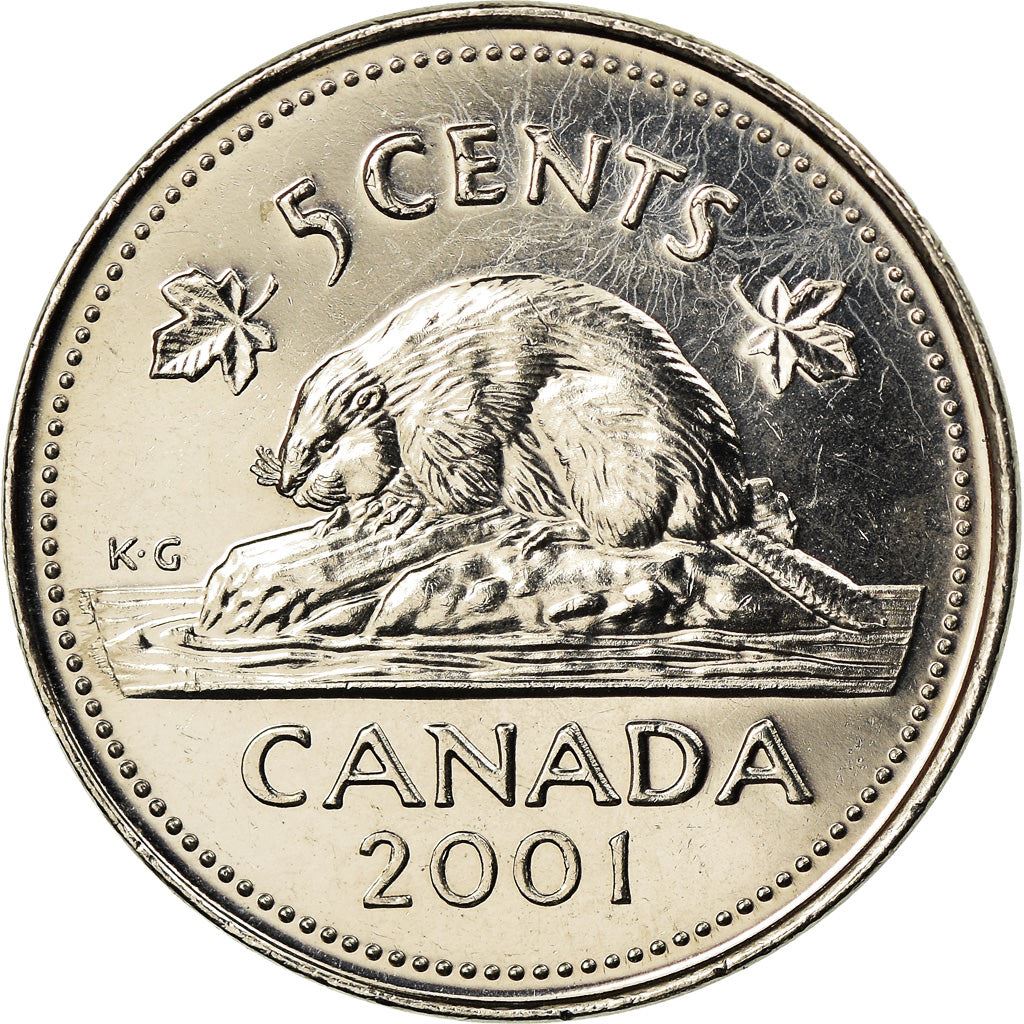 Canada | 5 Cents Coin | Beaver | Km:182B | 1999 - 2003