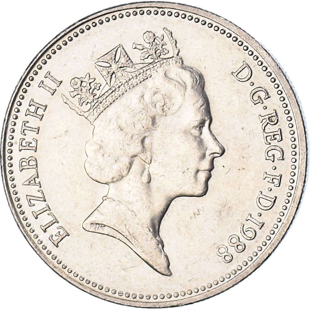 United Kingdom | 5 Pence Coin | Elizabeth II | Km:937 | 1985 - 1990