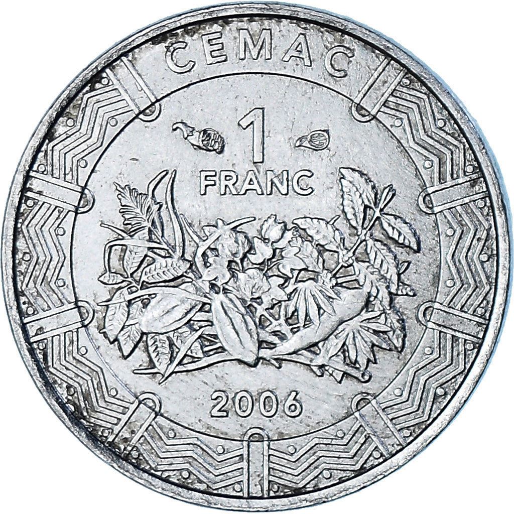 Central African States | 1 Franc Cfa Coin | Plants | Km:16 | 2006