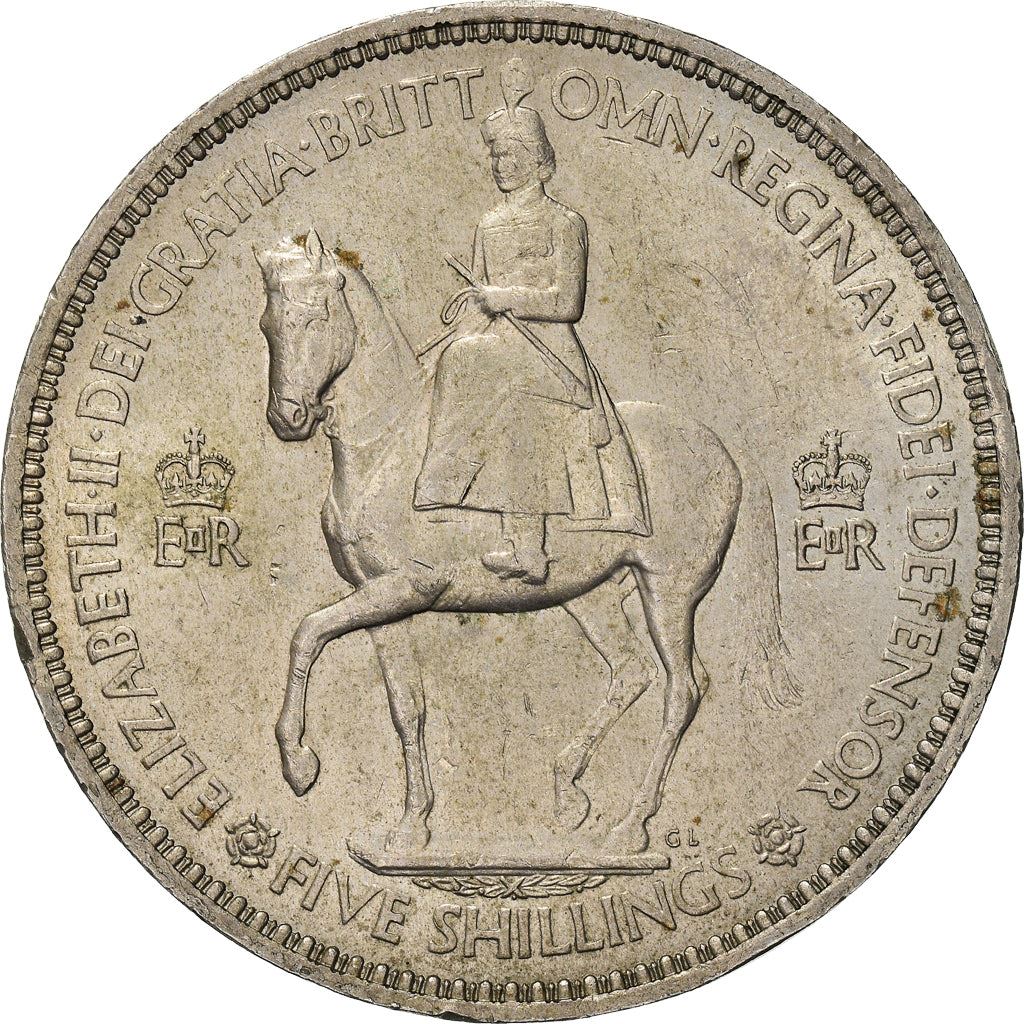 United Kingdom | 5 Shillings Coin | Coronation | KM:894 | 1953