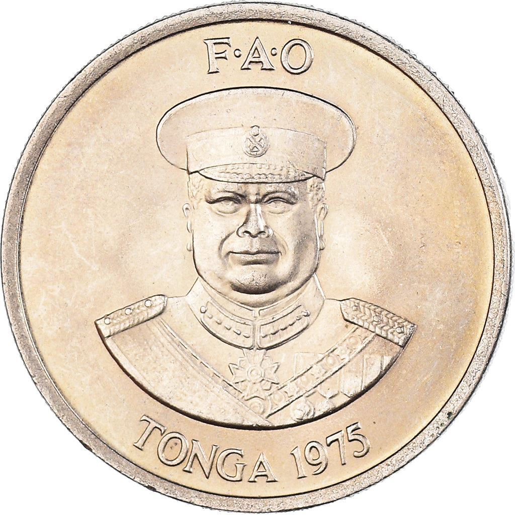 Tonga | Moneta da 10 Seniti | Re Tupou IV | Mucche | FAO | KM:45 | 1975 - 1979