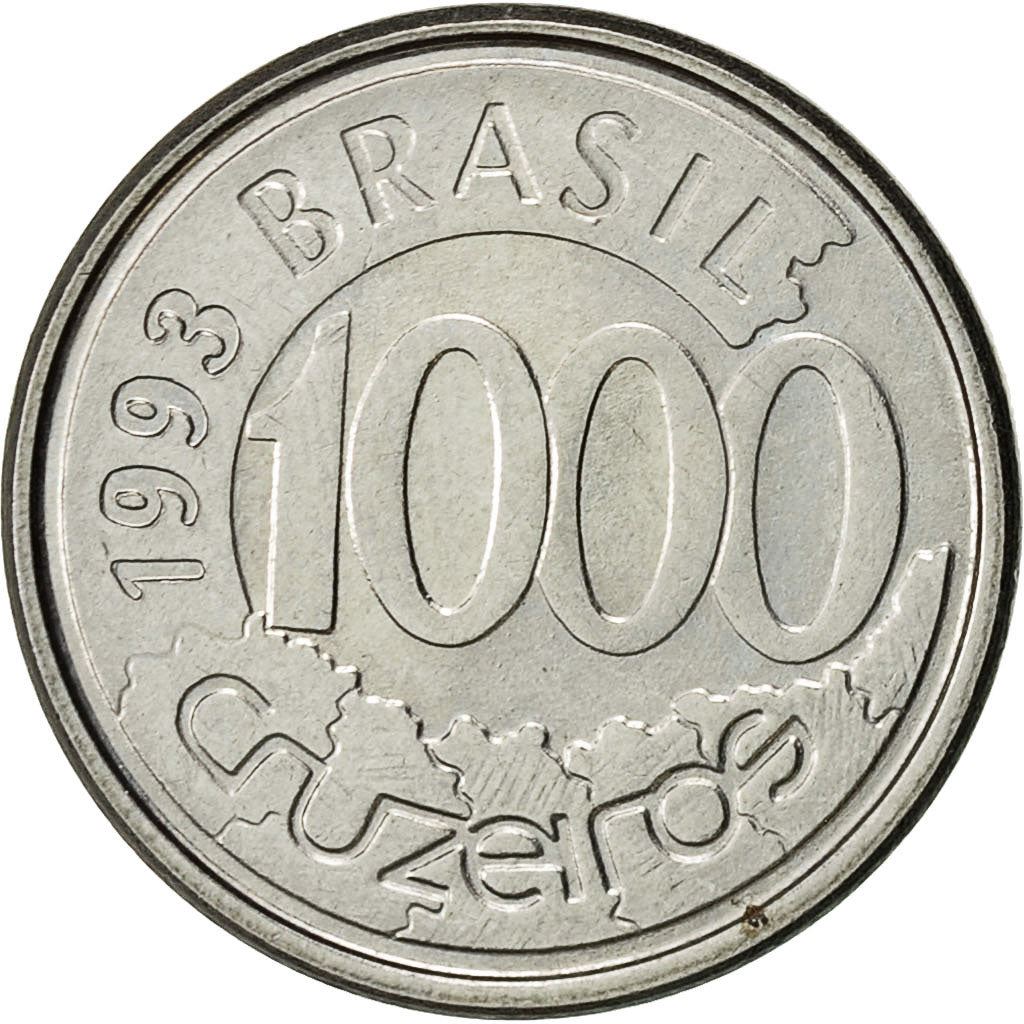 Brazil | 1000 Cruzeiros Coin | Acará fish | Km:626 | 1992 - 1993