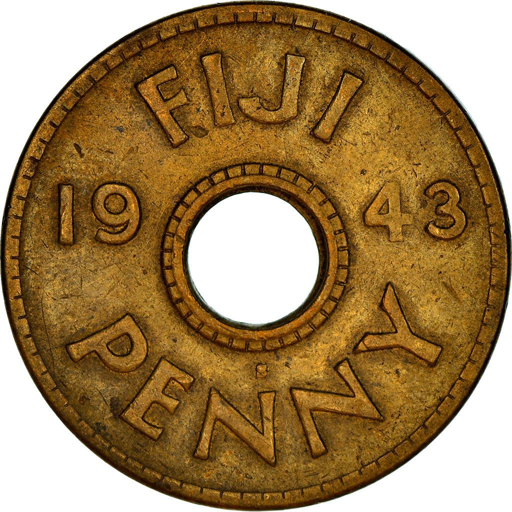 Fiji | 1 Penny Mynt | George VI | KM7a | 1942 - 1943