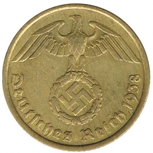 German Third Reich 10 Reichspfennig Coin | KM92 | 1936 - 1939