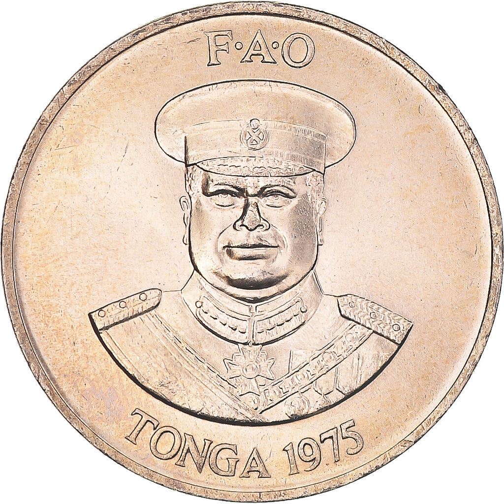 Tonga | 20 Seniti Coin | King Tupou IV | Honey Bee | Beehive | FAO | Km:46 | 1975 - 1979