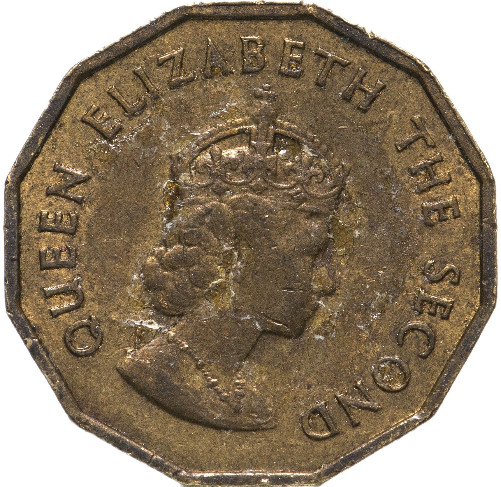 Jersey Coin Islander 1/4 Shilling Coin | Queen Elizabeth II | Lion | Shield | KM25 | 1964