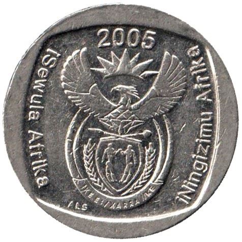 South Africa 1 Rand iSewula Afrika - iNingizimu Afrika Coin KM295 2005 - 2017