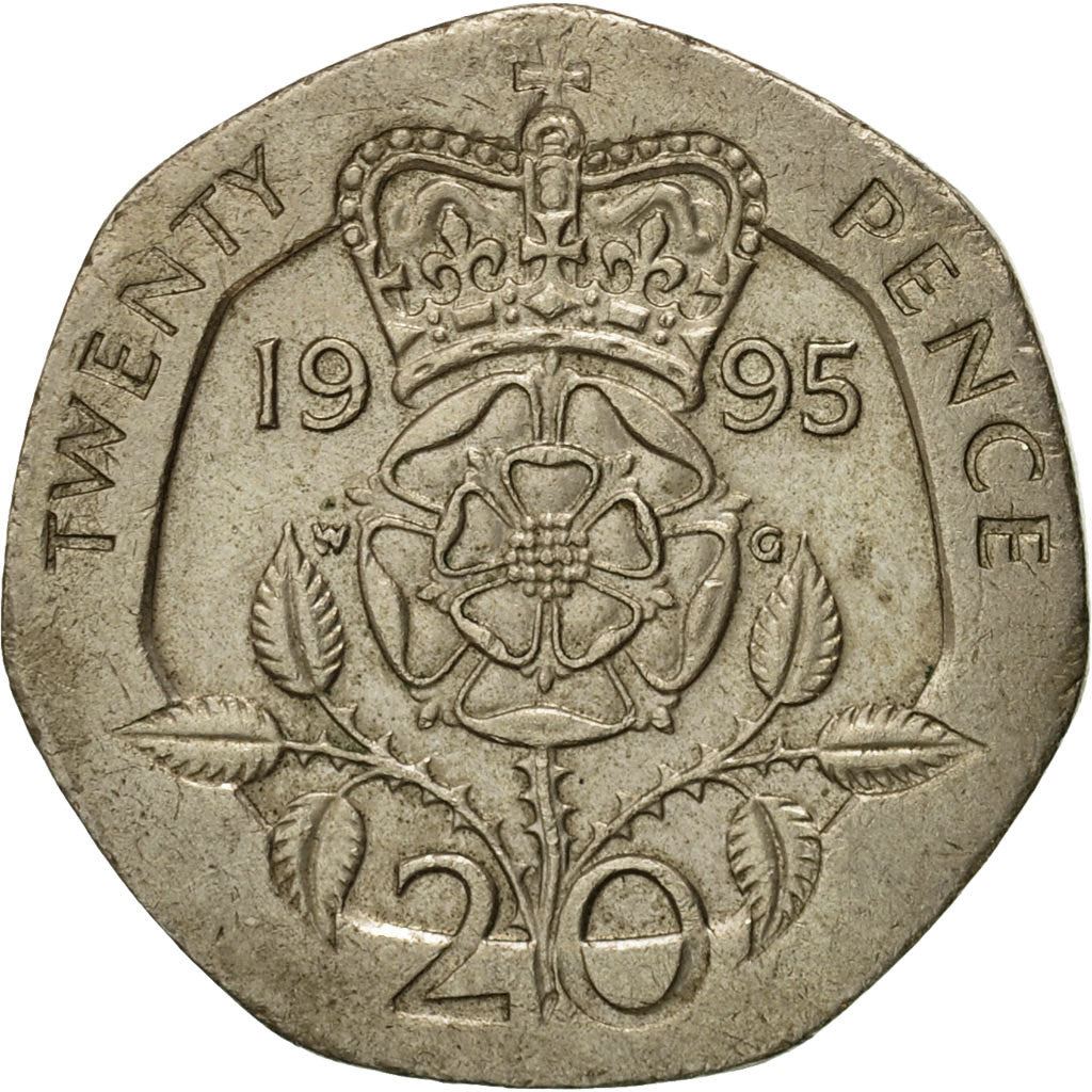 United Kingdom | 20 Pence Coin | Elizabeth II | Km:939 | 1985 - 1997