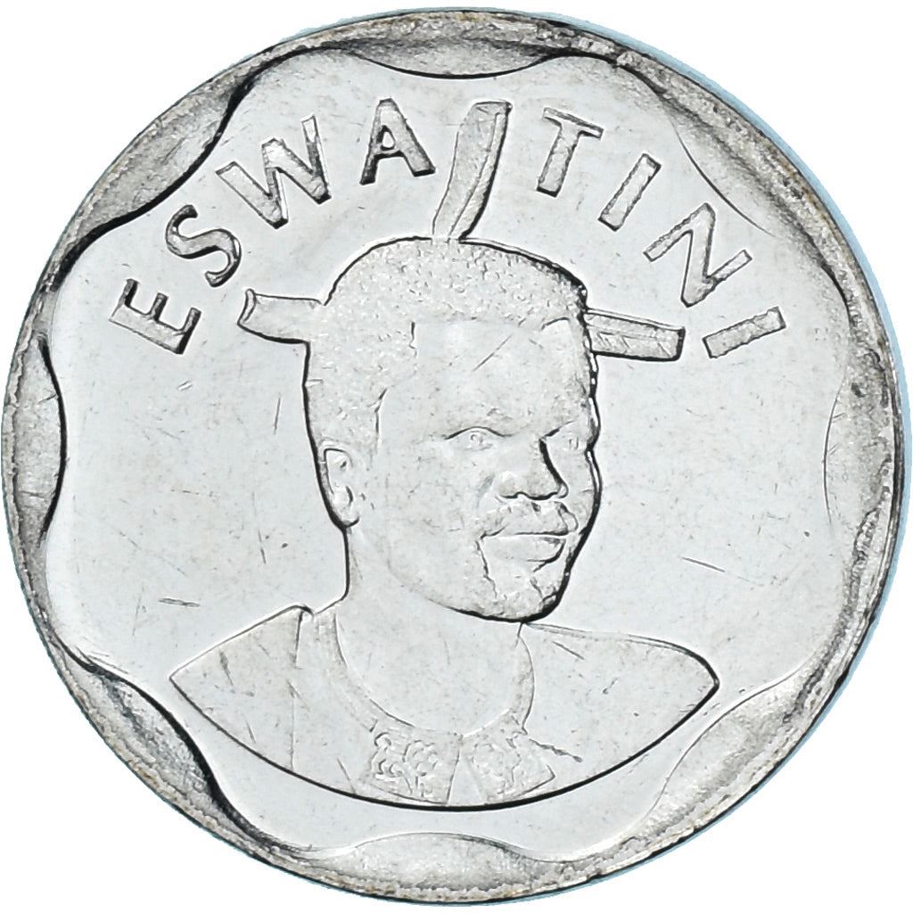 Kingdom of Eswatini | 10 Cents Coin | King Mswati III | Sugar Canes | Km:69 | 2018 - 2021