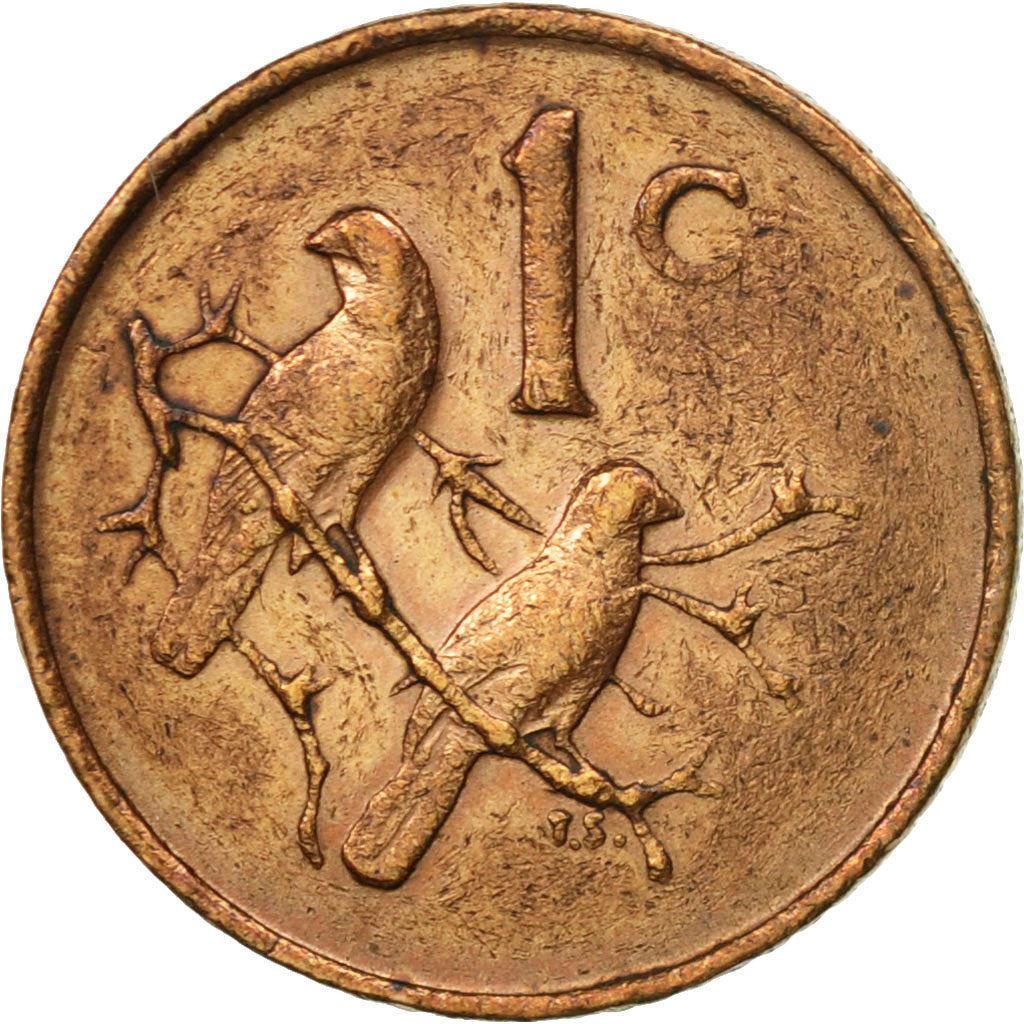 Pièce de 1 cent d'Afrique du Sud | Légende en afrikaans - SUID-AFRIKA | KM65.2 | 1965 - 1969