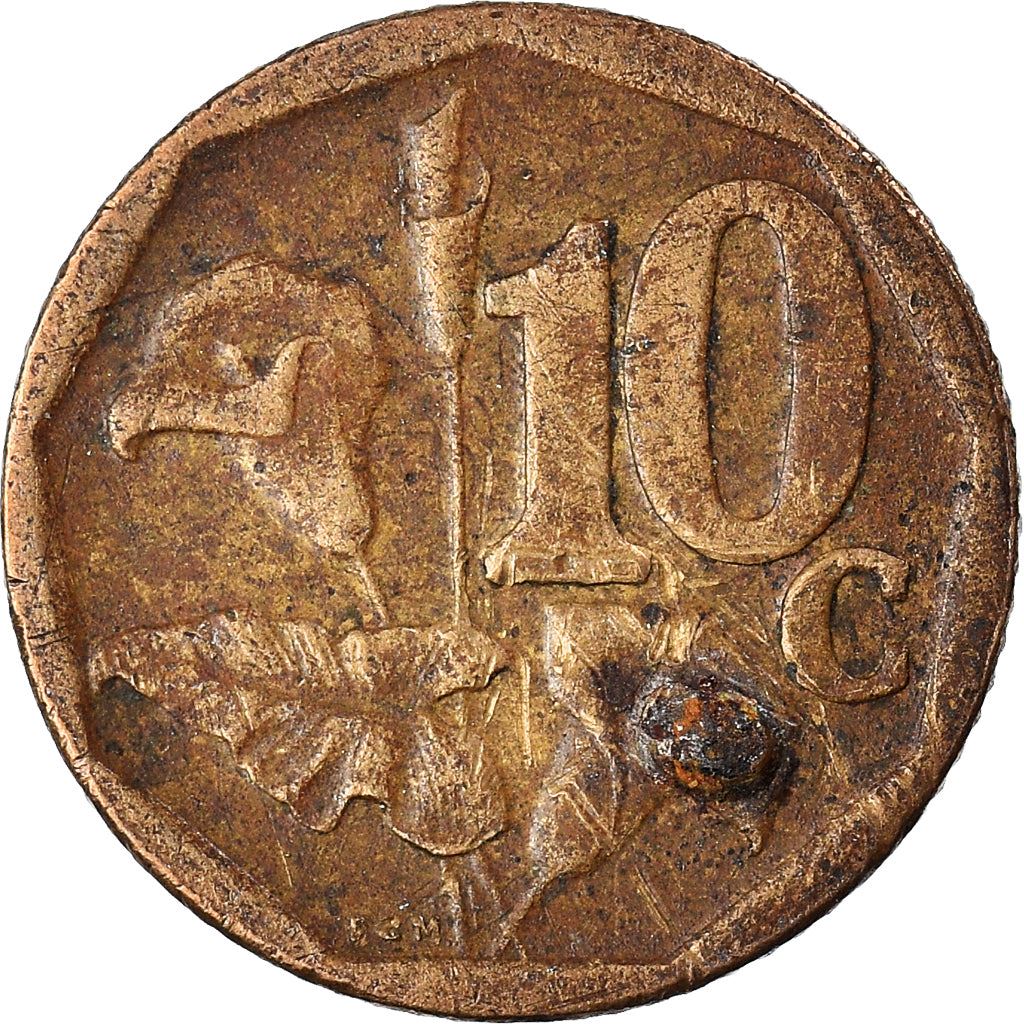 Sydafrika 10 Cent Zulu Legend - iNingizimu Afrika Mynt KM441 2008