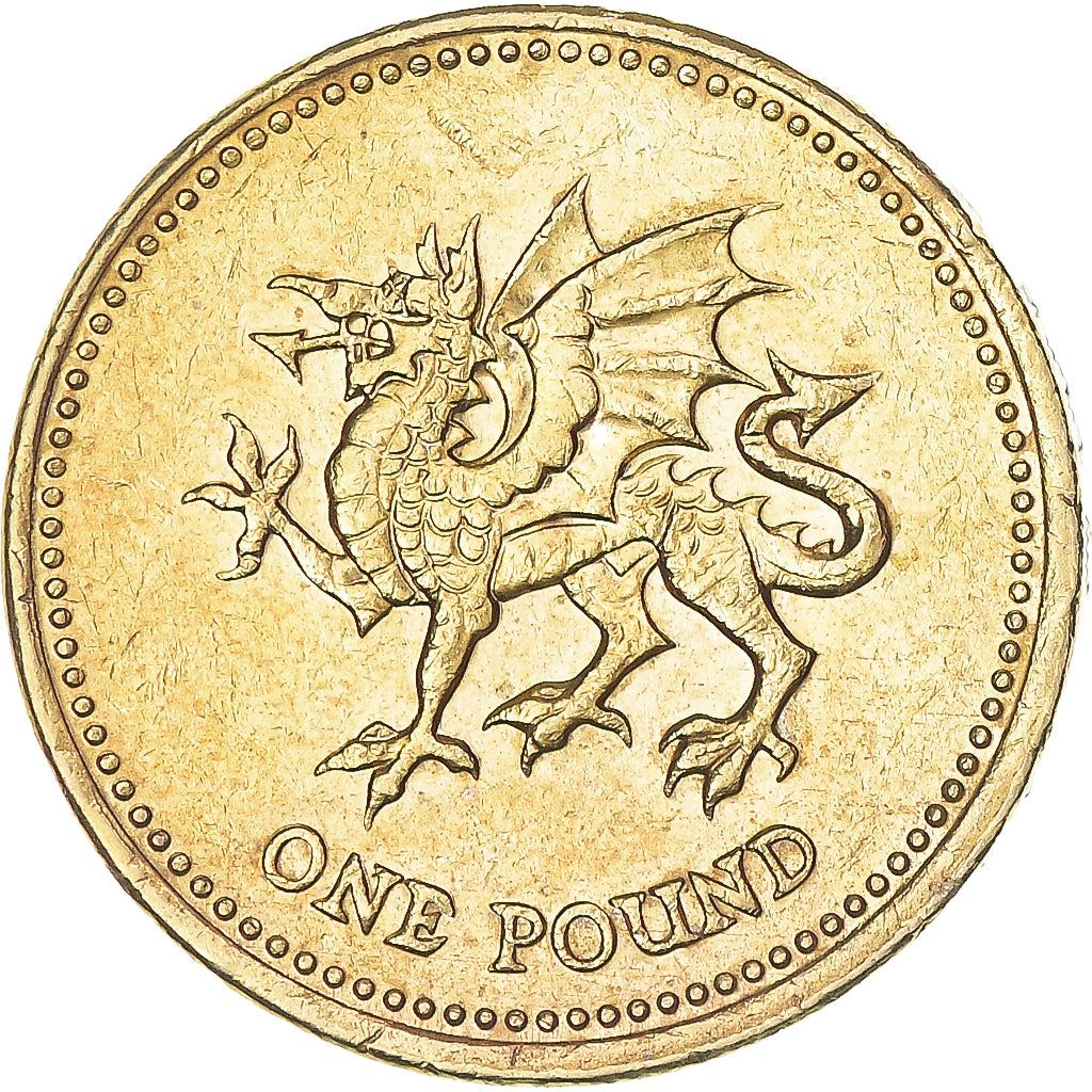 United Kingdom | 1 Pound Coin | Welsh Dragon | Km:1005 | 2000