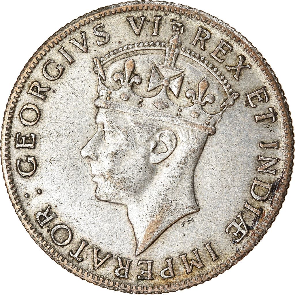 East Africa | 1 Shilling Coin | George VI | Lion | Mountains | Km:28 | 1937 - 1946