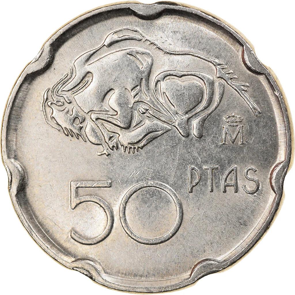 Spain 50 Pesetas Cantabria Coin KM934 1994