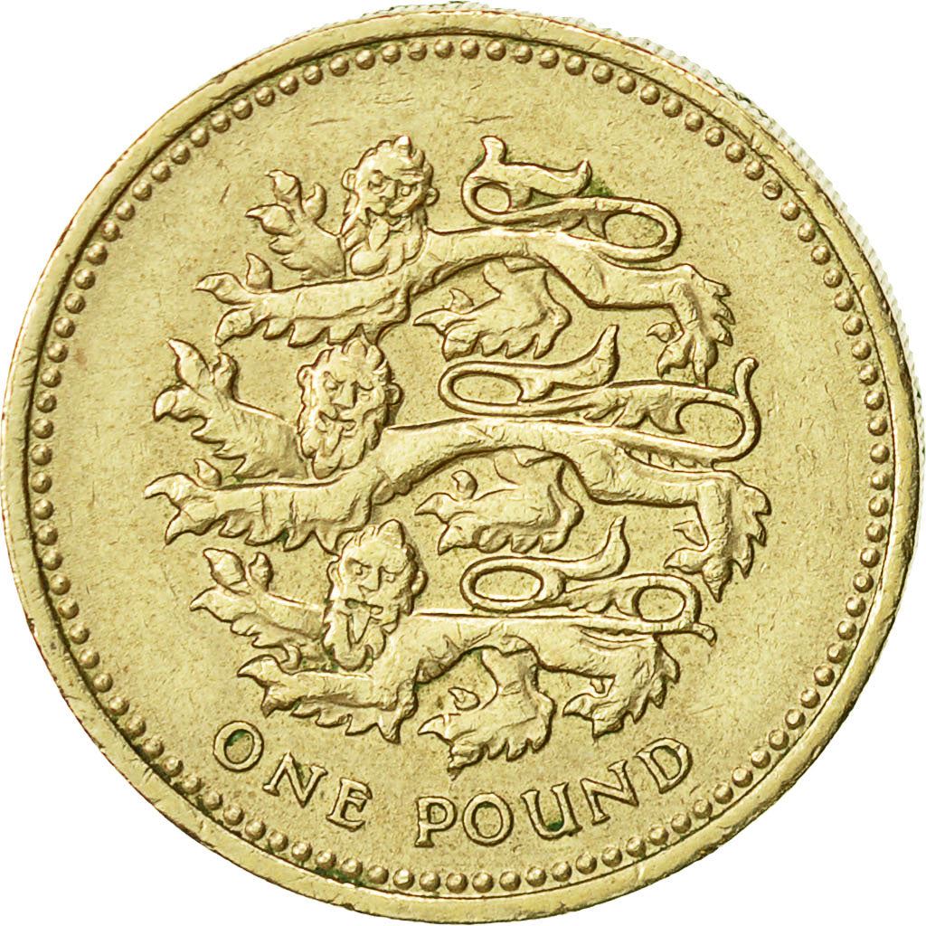 United Kingdom | 1 Pound Coin | English Lions | Km:1030 | 2002