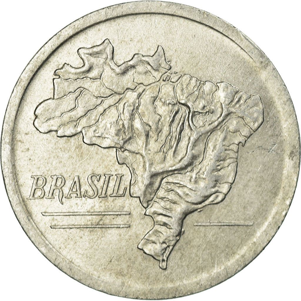 Brazil | 20 Cruzeiros Coin | Map of Brazil | Km:573 | 1965