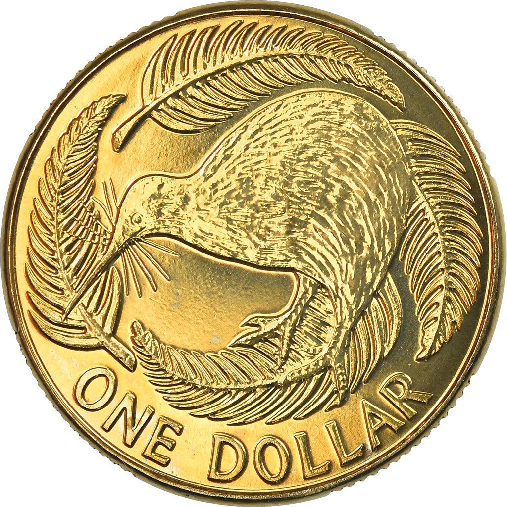 New Zealand | 1 Dollar Coin | Elizabeth II | Kiwi Bird | Km:120 | 1999 - 2020