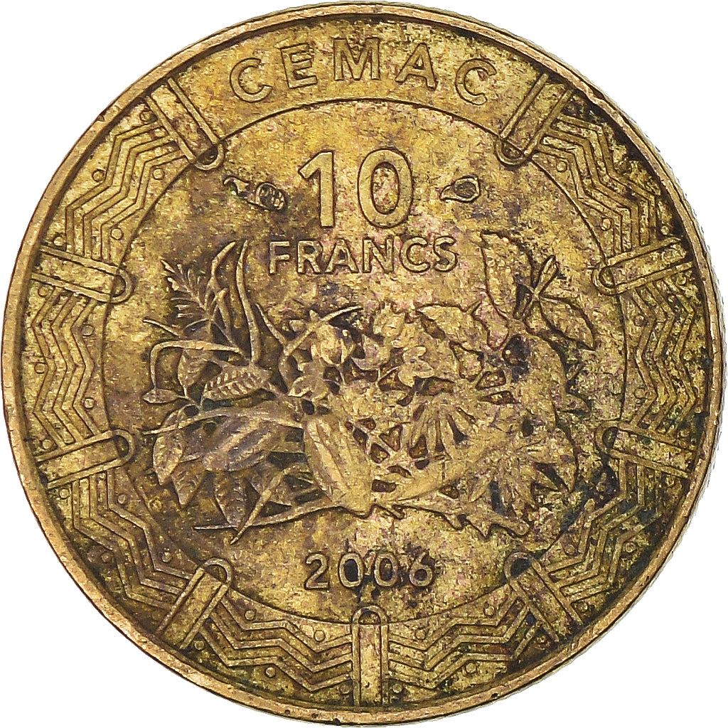 Central African States | 10 Francs Cfa Coin | Plants | Km:19 | 2006