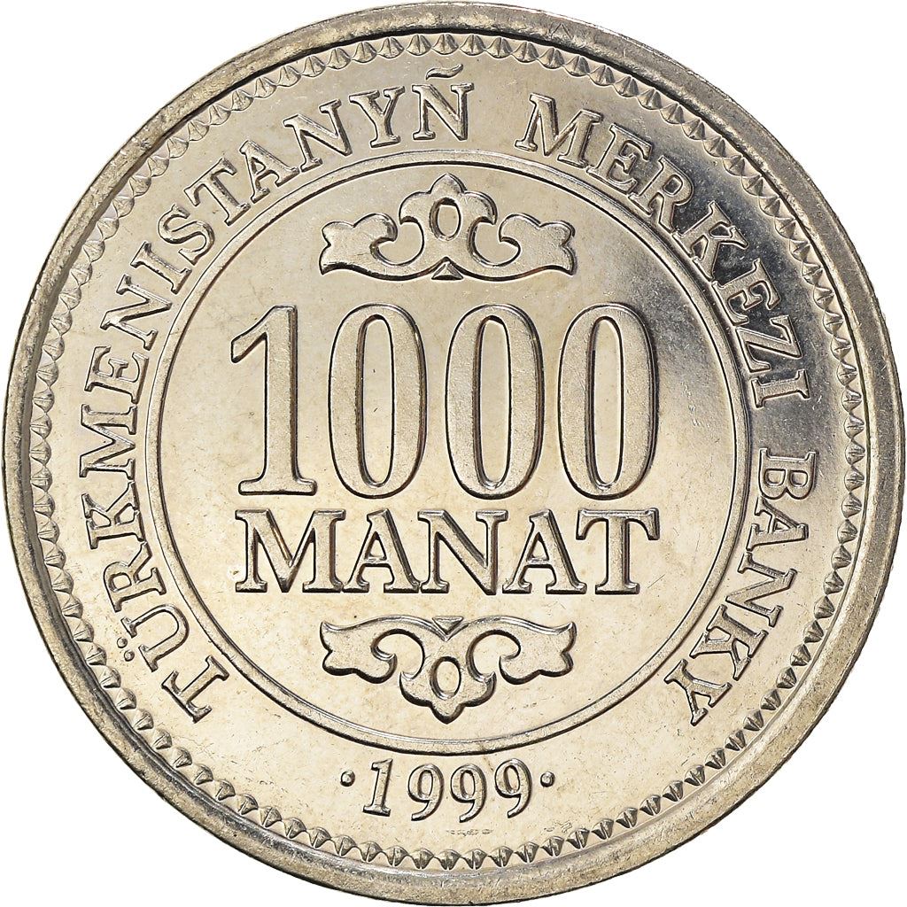 Turkmenistan 1000 Manat Coin | Saparmurat Niyazov | KM13 | 1999