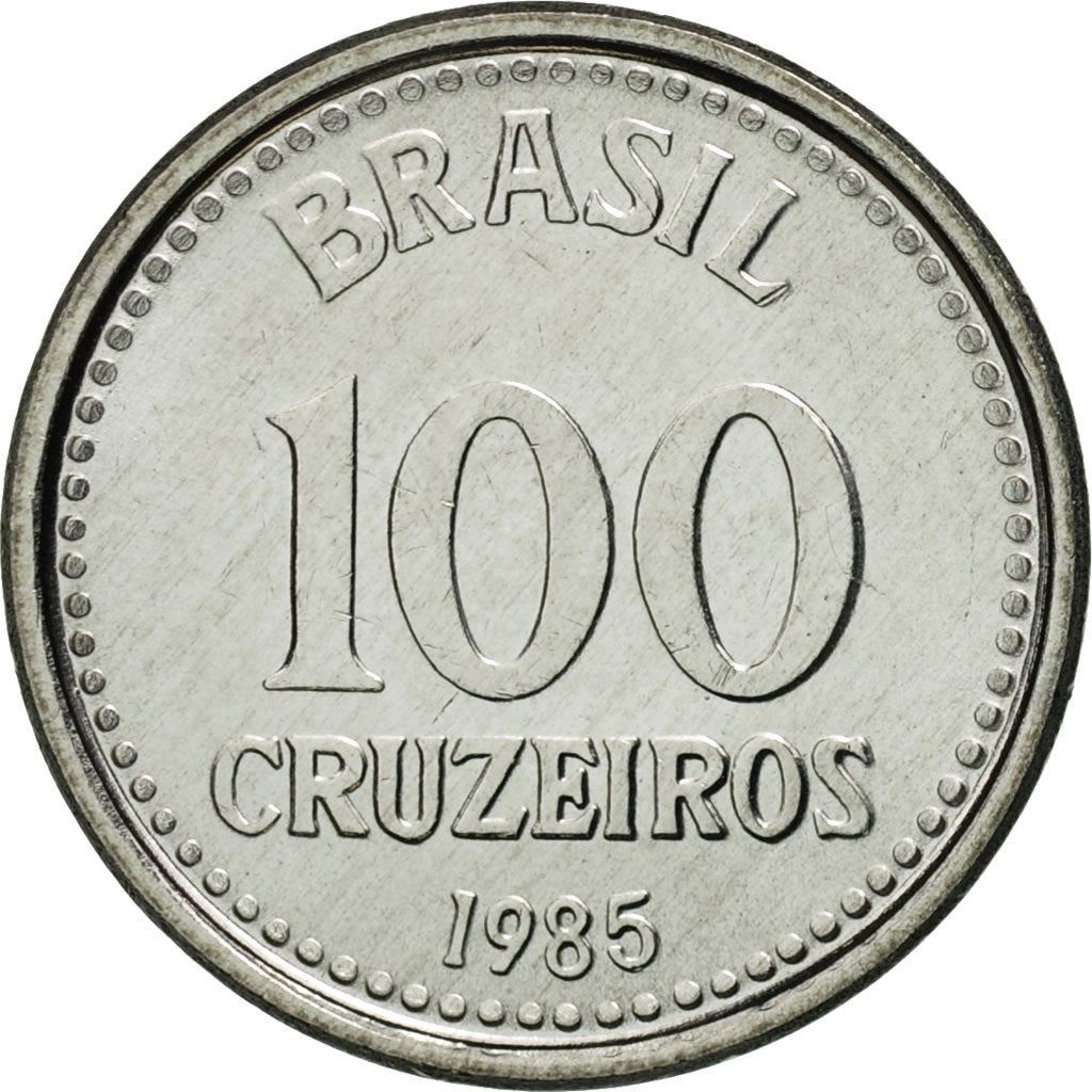 Brazil | 100 Cruzeiros Coin | Star | Km:595 | 1985 - 1986