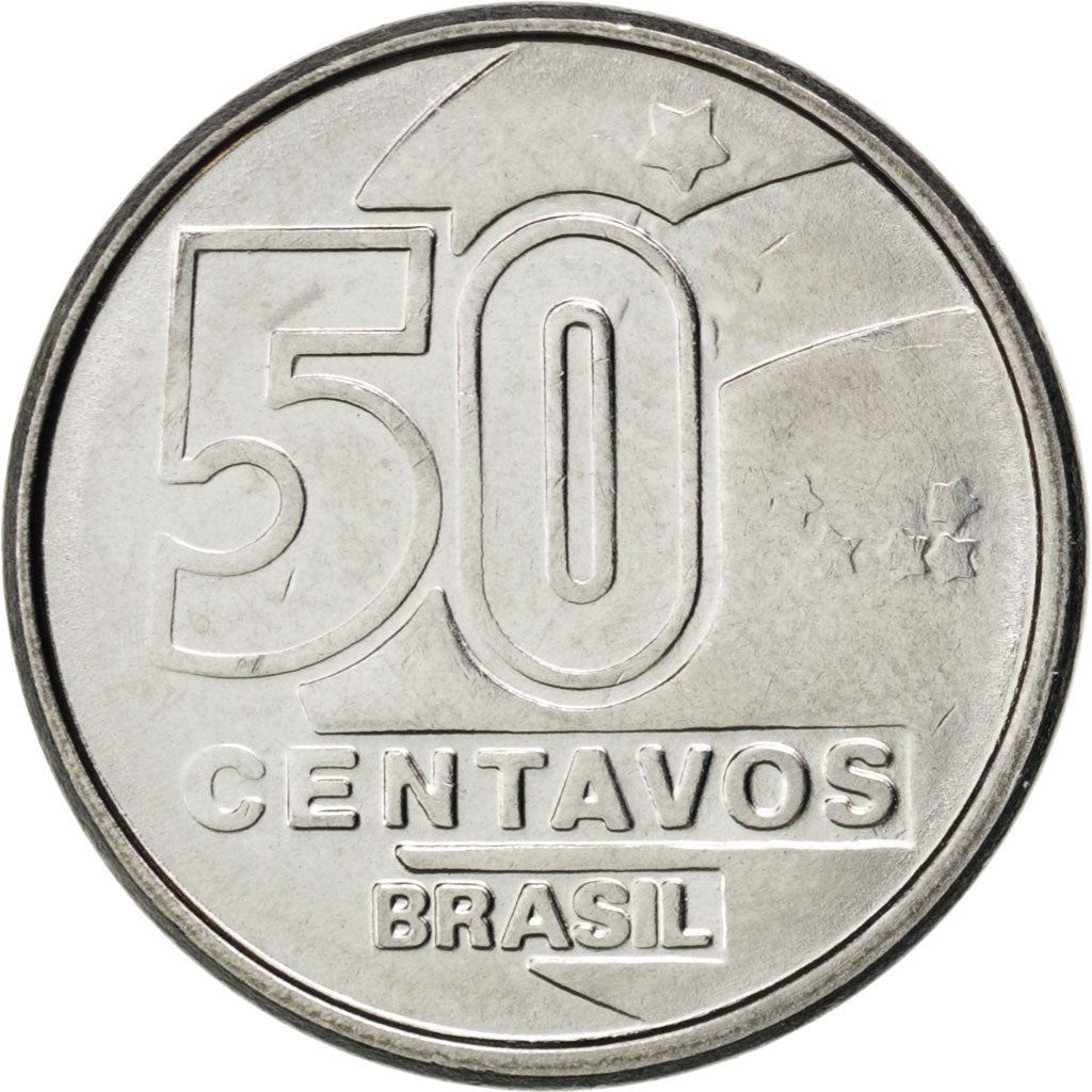 Brazil | 50 Centavos Coin | Weaving | Km:614 | 1989 - 1990
