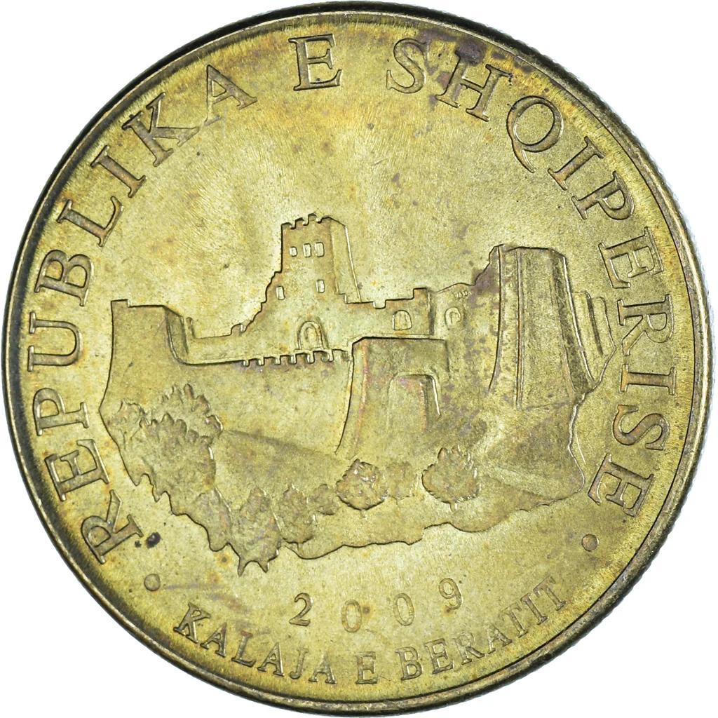 Albanian Coin 10 Lekë | Berat Castle | Olive Branche | KM77a | 2009 - 2018