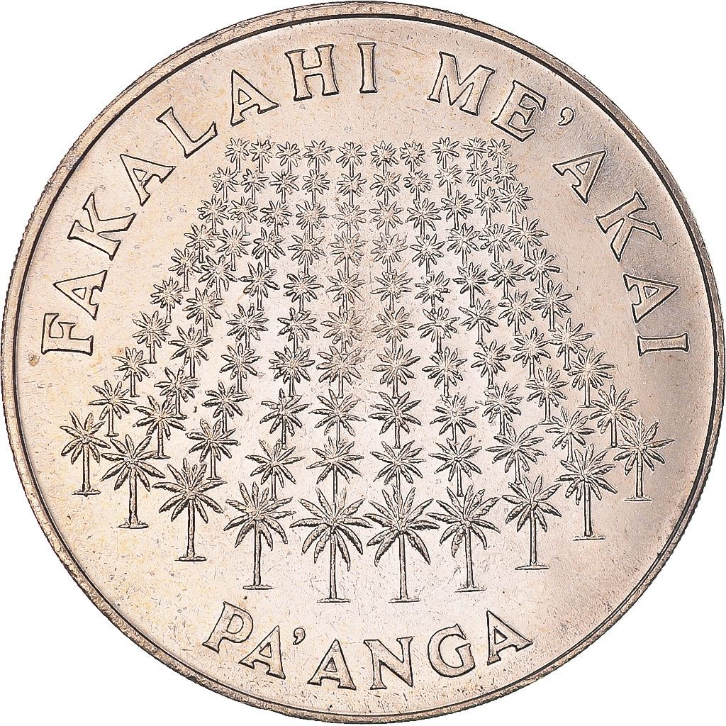 Tonga | 1 moneta Pa'Anga | Re Tupou IV | 100 palme | FAO | Km:48 | 1975