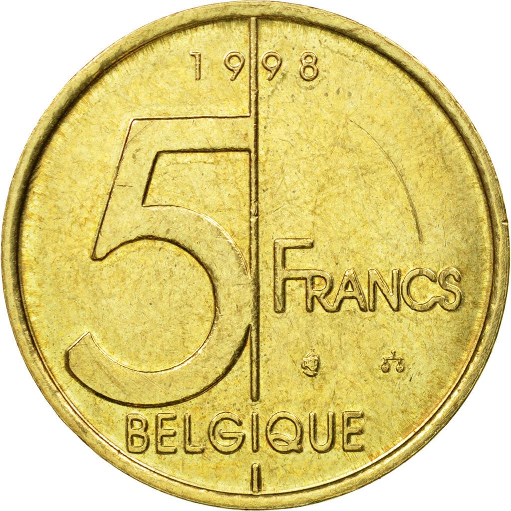 Belgian Coin 5 Francs - Albert II Belgique | Angel | Privy | Scale | KM189 | 1994 - 2001