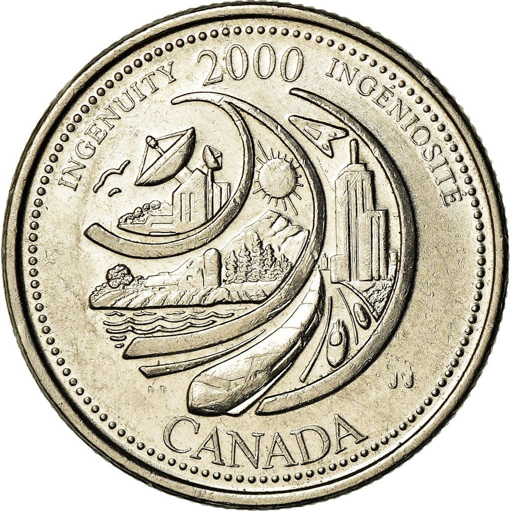 Canada | 25 Cents Coin | Ingenuity | Nickel | KM:380 | 2000