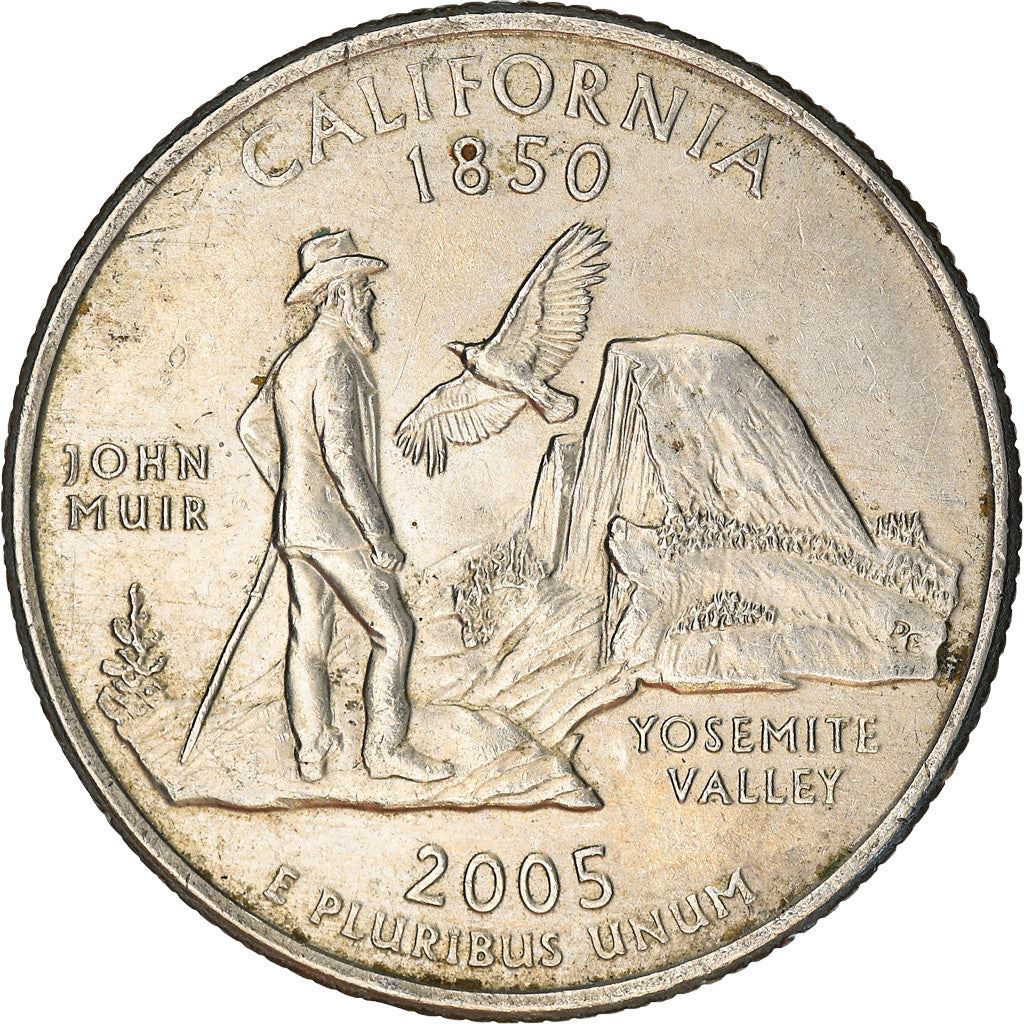 United States | 1/4 Dollar Coin | California | Km:370 | 2005