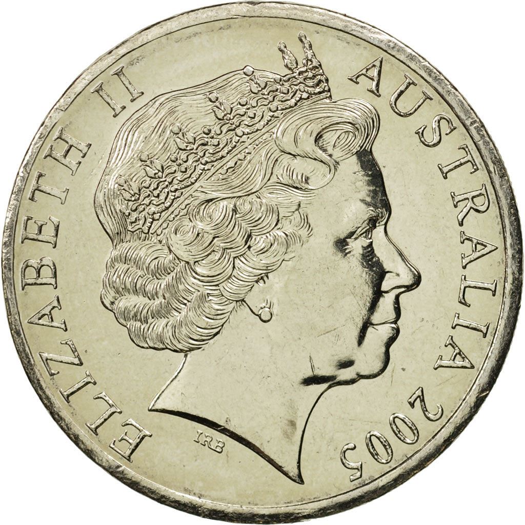 Australia | 20 Cents Coin | Anniversary of World War II | Km:745 | 2005