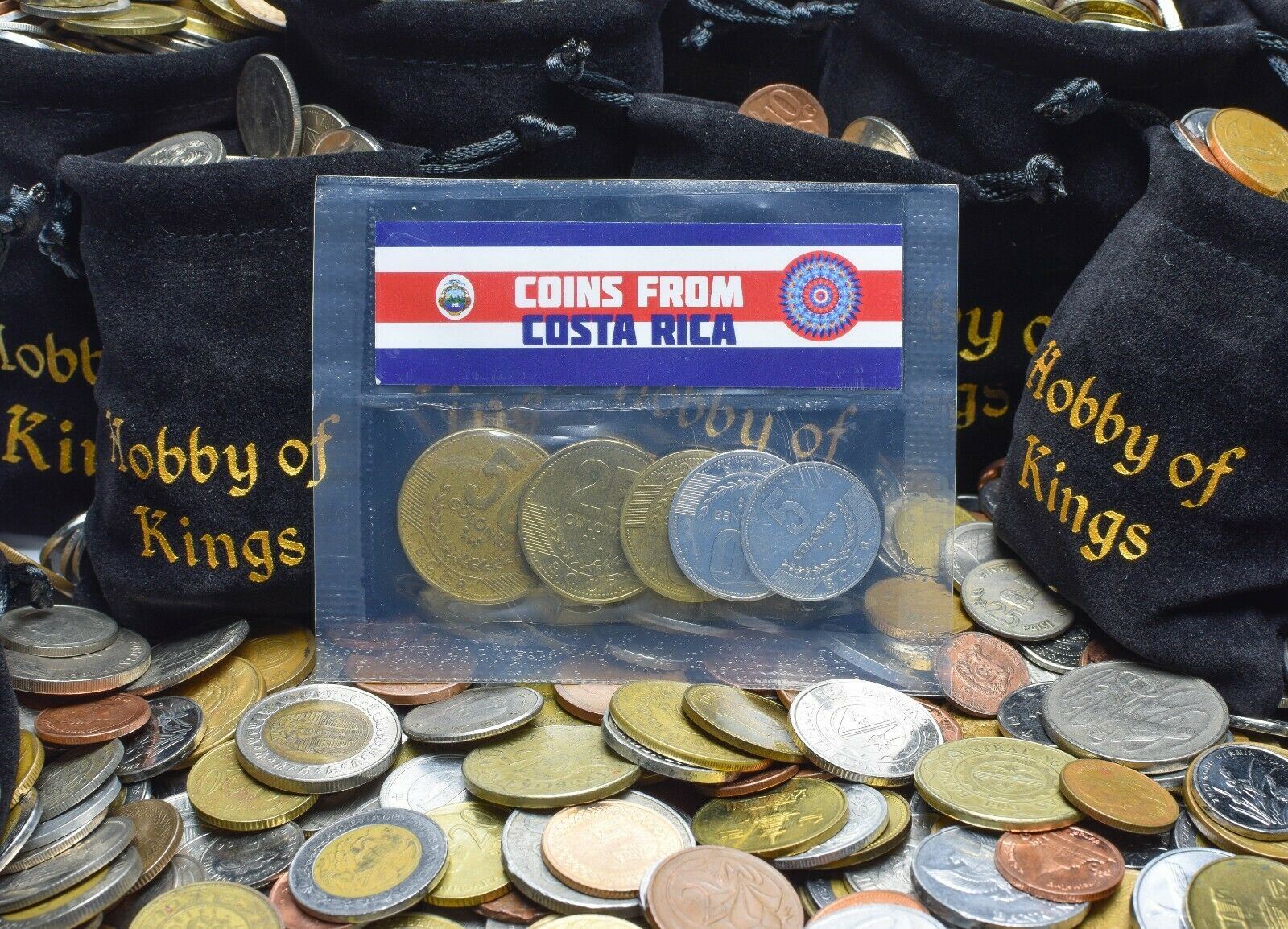 5 Mixed Coins From Costa Rica | 5 Colon - 100 Colones | 1995 - 2017