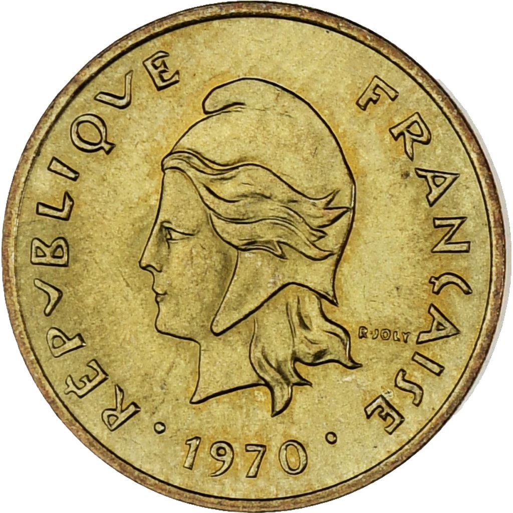 New Hebrides | 1 Franc Coin | Marianne | Frigate Bird | Km:4.1 | 1970