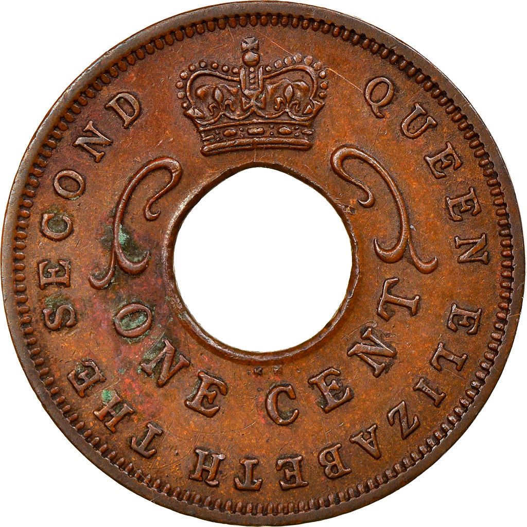 East Africa | 1 Cent Coin | Crown | Tusks | Km:35 | 1954 - 1962